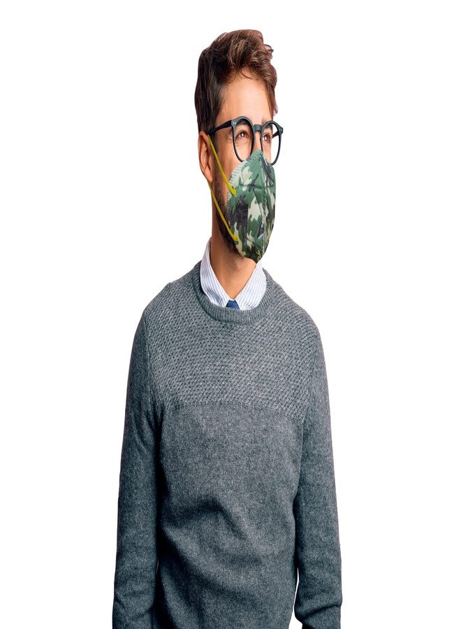 فينوس - قناع تنفس مريح من في-شواس - قناع تنفس للجنسين من نوع FFP3 - معتمد من معهد المواصفات والمقاييس الهندي (ISI)، مضاد للتلوث مع حلقة أذن قابلة للتعديل ورغوة للأنف، حماية من الجسيمات الصلبة والسائلة، فلاتر PM2.5 - عبوة من 12 قطعة - Image 4